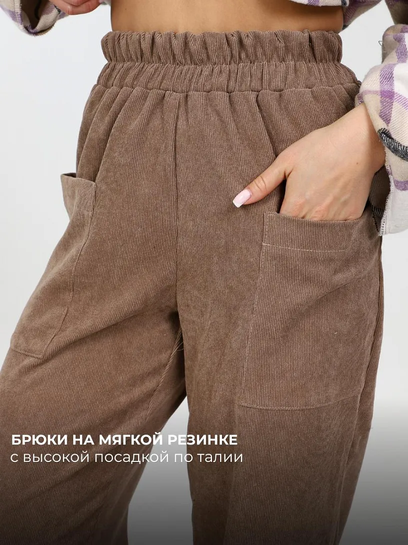 Брюки Эдель_О644/темно-бежевый